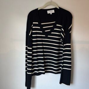 NWOT La Ligne Navy Striped Sweater Small